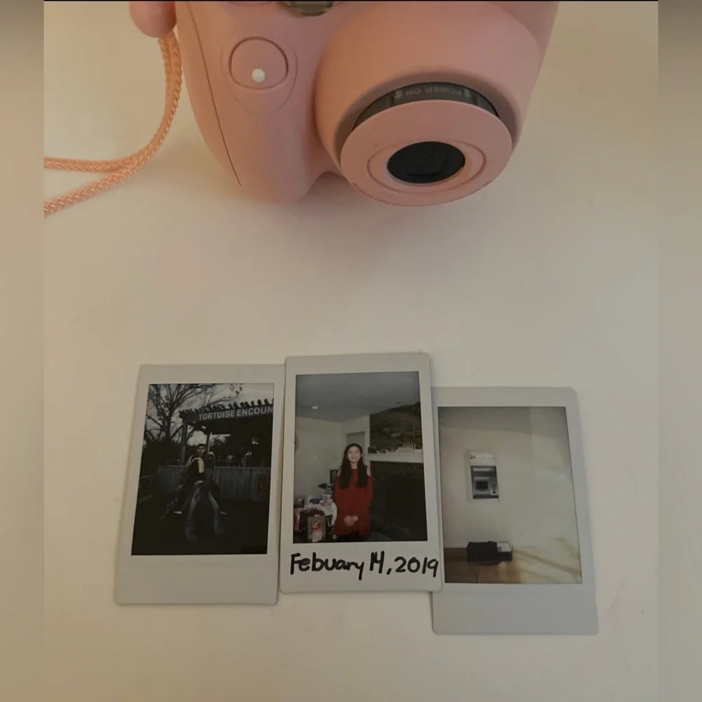 Pink Polaroid Photo printing Camera
